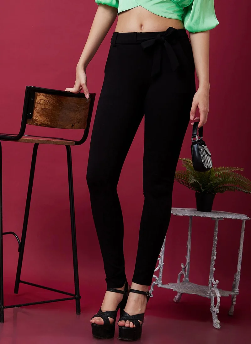 جلو باص جلوبس تريجينجز نسائي أسود سكيني فيت